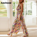 Boho V-Neck Floral Print Sleeveless Backless Ruffle Jumpsuits,Loose Maxi, Spring Dress Beading Pleated Wide Leg V-Neck High Waist Lace Up Jumpsuit,Boho Floral Print Deep V-Neck Butterfly Mini Dress,Elegant Party Dress Belted Loose Oversized Plus Size Women Clothing ,iBuyXi.com