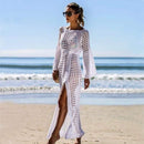 Long Hollow Out Knitted Swimsuit Cover Up, iBuyXi.com, Bikini Cover Up, Women Clothes, Summer collection, crochet dress