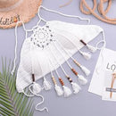 Bikini knitting Swimsuit Crochet Bohemia Style Off Shoulder High Neck , Swimwear, Swim dress, Swimsuit Top Print Flamingo Bathing Suit, iBuyXi.com