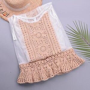 Mesh Lace Cover Up. Visit iBuyXi.com for Online Shopping and Shop the Unique Selection, Crochet Dress Chiffon Sarong Swimwear, Beach Wrap Skirt, Beach Dress Swimwear, Swimsuit Dress, Beach Cover up, Summer, Beach.
