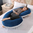Pregnant Women Body U Shape Sleeping Support Pillow,100% Cotton Pillowcase Maternity Pillows Pregnancy Side Sleepers, iBuyXi.com 
