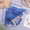 Bikini knitting Swimsuit Crochet Bohemia Style Off Shoulder High Neck , Swimwear, Swim dress, Swimsuit Top Print Flamingo Bathing Suit, iBuyXi.com