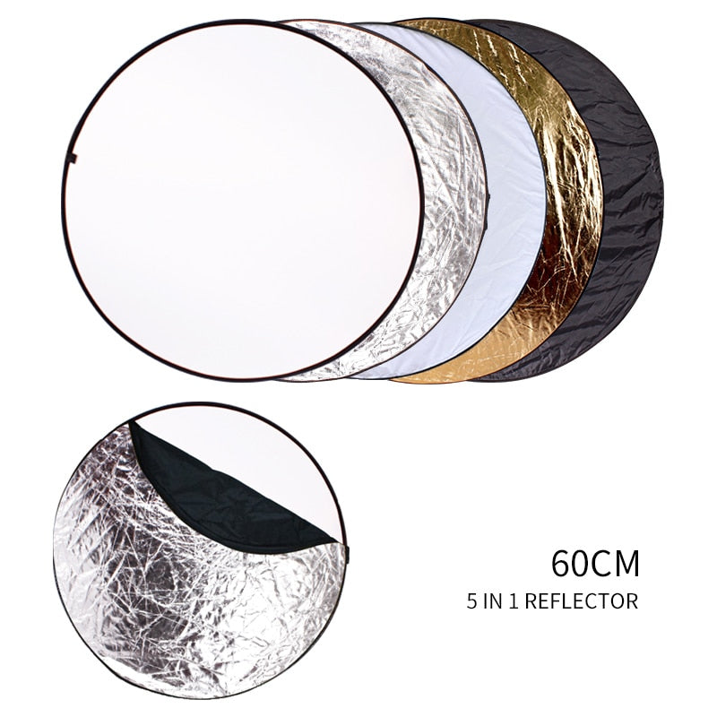 5 in 1 Round Reflector Studio Photo Helper