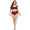 Plus Size Push Up High Waist Bathing Suit, iBuyXi.com, Plus Size Swimsuits, Plus Size Women Clothing, Plus Size Bikini Suit