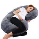 Pregnant Women Body U Shape Sleeping Support Pillow,100% Cotton Pillowcase Maternity Pillows Pregnancy Side Sleepers, iBuyXi.com 