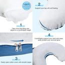 Pregnant Women Body U Shape Sleeping Support Pillow,100% Cotton Pillowcase Maternity Pillows Pregnancy Side Sleepers, iBuyXi.com 