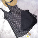 Polka Dot Printed Maternity Tankini Set, iBuyXi.com, Pregnancy swimsuit, summer bathing suits 