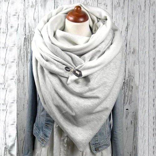 Women Printing Scarf Fashion Retro Female Multi-Purpose Shawl Button Scarf, iBuyXi.com, Online shopping store, women clothing, winter collection clearance, fall season clothing, gift idea for girlfriend, valentine gift, stylish scarf