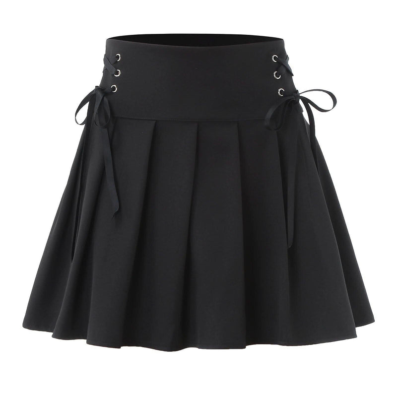 High Waist Mini Skirts. Visit iBuyXi.com for Online Shopping and Shop the Unique Selection, High Waist Mini Black Skirt, Bandage Gothic Streetwear, Solid Pleated Women Skirts, Casual Skirt.