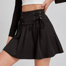 High Waist Mini Skirts. Visit iBuyXi.com for Online Shopping and Shop the Unique Selection, High Waist Mini Black Skirt, Bandage Gothic Streetwear, Solid Pleated Women Skirts, Casual Skirt.