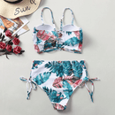 Summer Beach Falbala High Waist Bikini Set, iBuyXi.com online shopping store, summer collection for sale, new bikini set, swimwear collection, swim suite, unique bikini set, tropical bikini, women clothing, free shipping