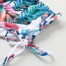 Summer Beach Falbala High Waist Bikini Set, iBuyXi.com online shopping store, summer collection for sale, new bikini set, swimwear collection, swim suite, unique bikini set, tropical bikini, women clothing, free shipping