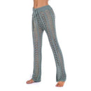 Cotton Crochet Cover-Up Pants Comes In Fishnet Pattern And Hollow Out Design Which Looks Stunning In Summer Beach Party. - ibuyxi.com