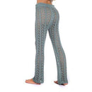 Cotton Crochet Cover-Up Pants Comes In Fishnet Pattern And Hollow Out Design Which Looks Stunning In Summer Beach Party. - ibuyxi.com