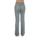 Cotton Crochet Cover-Up Pants Comes In Fishnet Pattern And Hollow Out Design Which Looks Stunning In Summer Beach Party. - ibuyxi.com