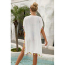 Hollow Out Tunic Solid Bikini Cover UP Swimsuit is Loose Beach Tunic Solid Cover UP Swimsuit For Swimwear with Hollow Out Design And  Ideal for Beach Party., Wrap Midi Dress, Deep V-neck Backless Boho Floral Print Romper Oblong neck, Solid color, High waist, Back button closure, Long Pants Jumpsuits Romper with Belt. Women trendy elegant style and wide leg ,Casual jumpsuit with ruffles sleeves, long romper, short sleeve pantsuit with belts, crew neck pant suits, cocktail jumpsuit, long pants, iBuyXi.com