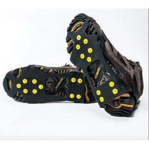 Cover Grippers Spikes Grips, Ice Traction Shoe Cleats Silicone Nonslip Anti-Skid Snow Shoes ,Climbing Hiking Crampons,Gym Sports,iBuyXi.com