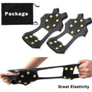 Cover Grippers Spikes Grips, Ice Traction Shoe Cleats Silicone Nonslip Anti-Skid Snow Shoes ,Climbing Hiking Crampons,Gym Sports,iBuyXi.com