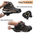Cover Grippers Spikes Grips, Ice Traction Shoe Cleats Silicone Nonslip Anti-Skid Snow Shoes ,Climbing Hiking Crampons,Gym Sports,iBuyXi.com