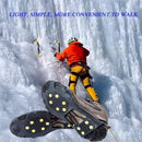 Cover Grippers Spikes Grips, Ice Traction Shoe Cleats Silicone Nonslip Anti-Skid Snow Shoes ,Climbing Hiking Crampons,Gym Sports,iBuyXi.com