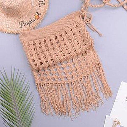Summer Beach Dress Tassel for Women with Long Skirt Beach Cover Up Kimoni Wrap. This Skirt Net Is Ideal Choice Of Party, iBuyXi.com