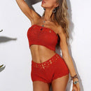 Knitted Handmade Crochet Beach Swimsuit  Bikini Set Especially Made For Summer Bathing. - ibuyxi.com