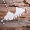 Crochet Knitting Push Up Bikini Set  Wearable in Summer Season And Also Comes With Bralette Knit Halter. - ibuyxi.com