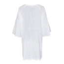 Crochet Knitted Robe Pleated Smock Beach Cover up, iBuyXi.com, summer outfits, crochet cover ups, beach dresses, sundresses, women clothing, online shopping store, free shipping, smock dresses