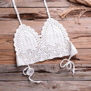 Shells Tassel Bikini Set With Knitted Crochet Swimsuit In Solid Pattern And Ideal For Bathing Suit. - ibuyxi.com