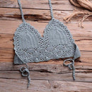 Shells Tassel Bikini Set With Knitted Crochet Swimsuit In Solid Pattern And Ideal For Bathing Suit. - ibuyxi.com