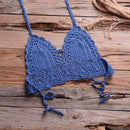 Shells Tassel Bikini Set With Knitted Crochet Swimsuit In Solid Pattern And Ideal For Bathing Suit. - ibuyxi.com