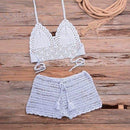 Crochet Tassel knitting Tube up Two Pieces Push-Up Bikini Set Ideal Wear For Summer And Beach Party. - ibuyxi.com