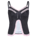Lace Bow Aesthetic Crop, Tops Tank,Top Tee Camisole Streetwear,100% brand new, high quality, and most fashion women sexy crop,cami top y2k camisole tank Specially design, perfect gift, Valentine's day, birthday clothes, iBuyXi.com