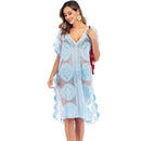 Lace Embroidered Bikini Cover Up - iBuyXi.com