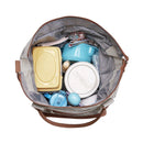 Large Capacity 7 Pieces Set Baby Diaper Tote Bags, Convertible Baby Diaper Bag Changing Bed, Convertible Baby Diaper Bag Changing Bed, diaper bag backpack ,for many occasions like shopping, outing, traveling, etc., for Infants A, iBuyXi.com