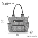 Large Capacity 7 Pieces Set Baby Diaper Tote Bags, Convertible Baby Diaper Bag Changing Bed, Convertible Baby Diaper Bag Changing Bed, diaper bag backpack ,for many occasions like shopping, outing, traveling, etc., for Infants A, iBuyXi.com