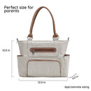 Large Capacity 7 Pieces Set Baby Diaper Tote Bags, Convertible Baby Diaper Bag Changing Bed, Convertible Baby Diaper Bag Changing Bed, diaper bag backpack ,for many occasions like shopping, outing, traveling, etc., for Infants A, iBuyXi.com