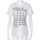 Maternity Countdown Calendar Shirt, iBuyXi.com Shop Unique Selection, Baby Shower Gift Idea, Mommy Baby, Pregnancy Pillow, Baby Is Coming Countdown, Baby Shower, New Mommy Gift Idea, New Mommy, Mom To Be