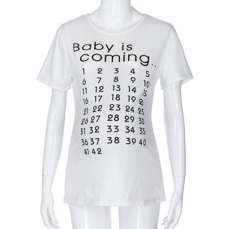 Maternity Countdown Calendar Shirt, iBuyXi.com Shop Unique Selection, Baby Shower Gift Idea, Mommy Baby, Pregnancy Pillow, Baby Is Coming Countdown, Baby Shower, New Mommy Gift Idea, New Mommy, Mom To Be