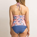 Maternity Pregnancy Tankini Women Print Strappy Bandage Swimsuit Hanging Neck Bikinis Halter, iBuyXi.com, Bikini Cover Up, Tankini Cover Up, Women Clothes, Summer, Pregnancy Clothes, Maternity Clothes, Maternity Swimsuit Cover, Maternity Swimsuit