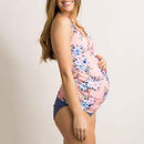 Maternity Pregnancy Tankini Women Print Strappy Bandage Swimsuit Hanging Neck Bikinis Halter, iBuyXi.com, Bikini Cover Up, Tankini Cover Up, Women Clothes, Summer, Pregnancy Clothes, Maternity Clothes, Maternity Swimsuit Cover, Maternity Swimsuit