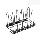 Metal Pan Organizer under Cabinet 8 Tier Adjustable Cookware Pot Rack, ibuyxi.com