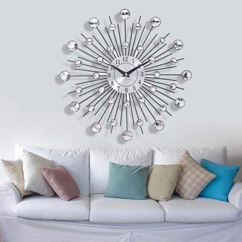 Mirror Sun Silver Wall Clocks - iBuyXi.com