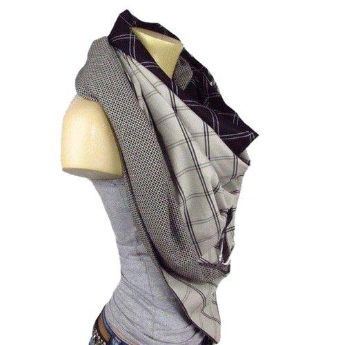 Neck Gaiter Button Scarf, iBuyXi.com Online shopping store, Women clothing, casual style clothing, winter collection, fall season clothing, neckerchief scarf, stylish scarf, free shipping