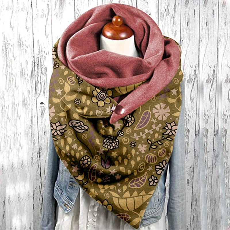 Neckerchief Paisley Print Scarf, iBuyXi.com, Online shopping store, winter collection, women clothing, neck wrapping scarf, warm scarf, stylish women clothing, gift idea for girlfriend, special offer