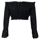 Off Should Long Sleeve Lace Top, iBuyXi.com, Women clothing, sexy lace tops, long sleeve tops, unique design tops, summer outfits