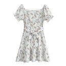 Off-Shoulder Floral Print Short Sleeve Mini Dress, A-Line Short Sleeve V-Neck Maxi Dress, Pleated Elegant Party Dress,Belted Loose Maxi, Spring Dress Beading Pleated Elegant Party Dress Belted Loose Oversized Plus Size Women Clothing ,iBuyXi.com