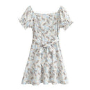 Off-Shoulder Floral Print Short Sleeve Mini Dress, A-Line Short Sleeve V-Neck Maxi Dress, Pleated Elegant Party Dress,Belted Loose Maxi, Spring Dress Beading Pleated Elegant Party Dress Belted Loose Oversized Plus Size Women Clothing ,iBuyXi.com