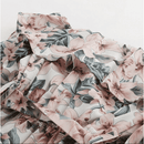 Off Shoulder Long Sleeve Floral Romper With Belt, iBuyXi.com, Summer outfits, playsuits, jumpsuits, floral printed mini dress, women clothing, stylish playsuits, unique mini dress 