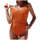 One-piece Backless High Waist Swimsuit, iBuyXi.com - Shop Unique Selection Of Products, Online shopping store, Affirm Payment, Pay with Free Interest Installments, One-piece Swimsuit, Backless High Waist Swimsuit, Solid color Swimwear, Swimsuit Women Push Up Padded High Waist Monokini, Backless Beachwear.